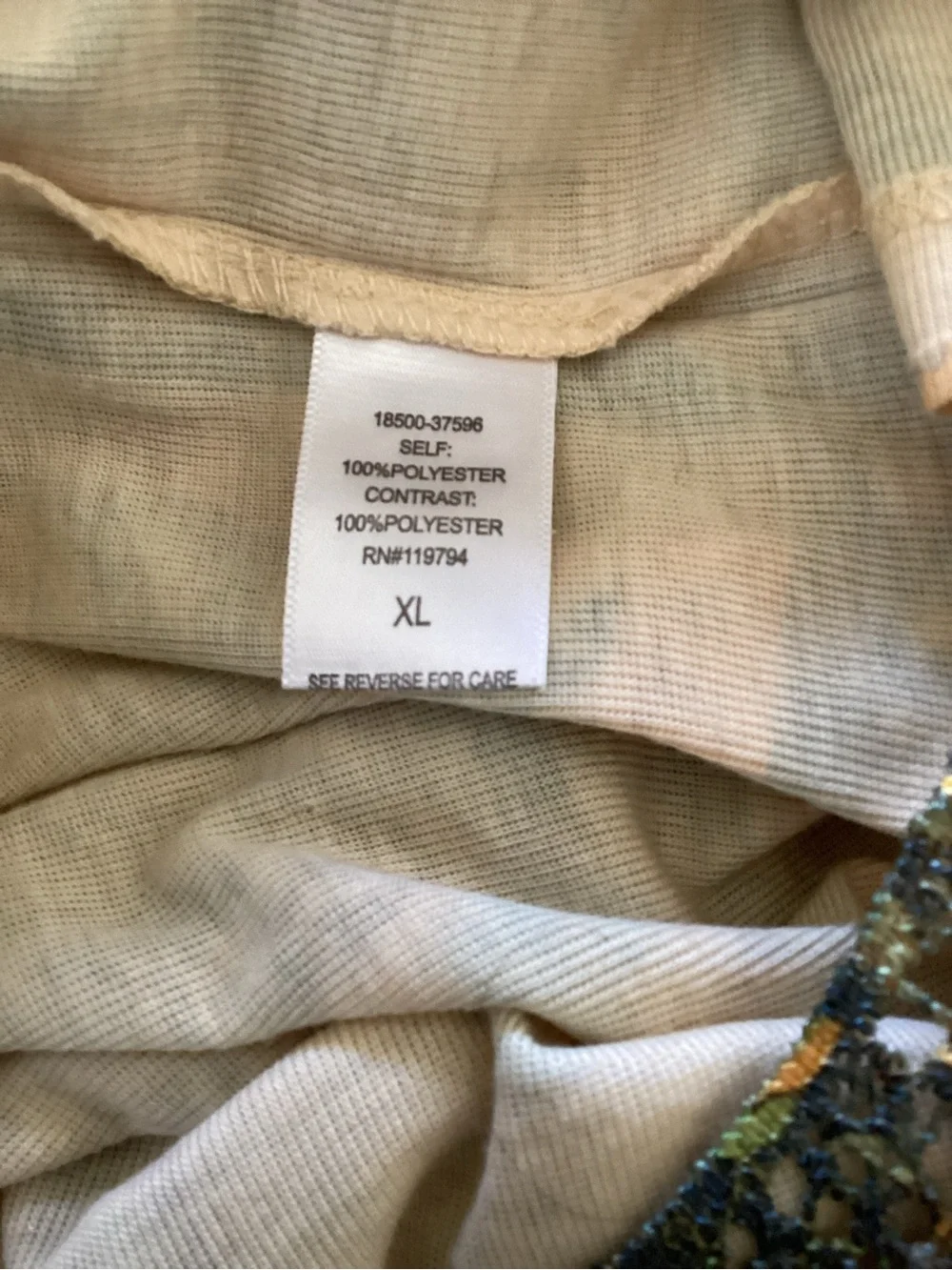ONE WORLD Boho Paisley Sleeveless Tunic in Beige, Teal, Brown - Picture 12 of 12